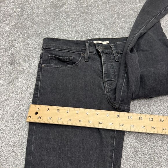 Levi's 311 Shaping Skinny Denim Jeans Womens 27x30 Black Mid Rise Casual Stretch - Picture 16 of 16